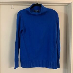 Karen Scott Cerulean Blue Mockneck Sweater XS (Oversized)